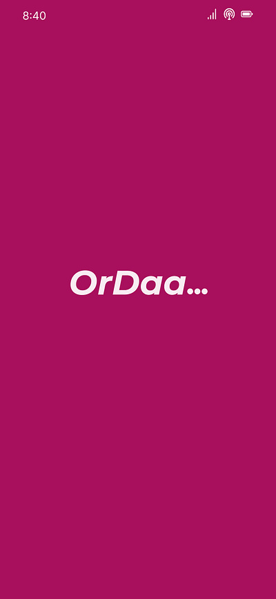 Ordaa (Food delivery mobile app ui) app branding delivery food graphic design mobile product smartphone ui ux