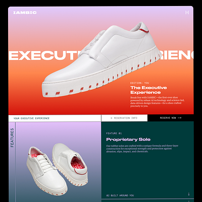 Iambic Shoes elementor ux web design