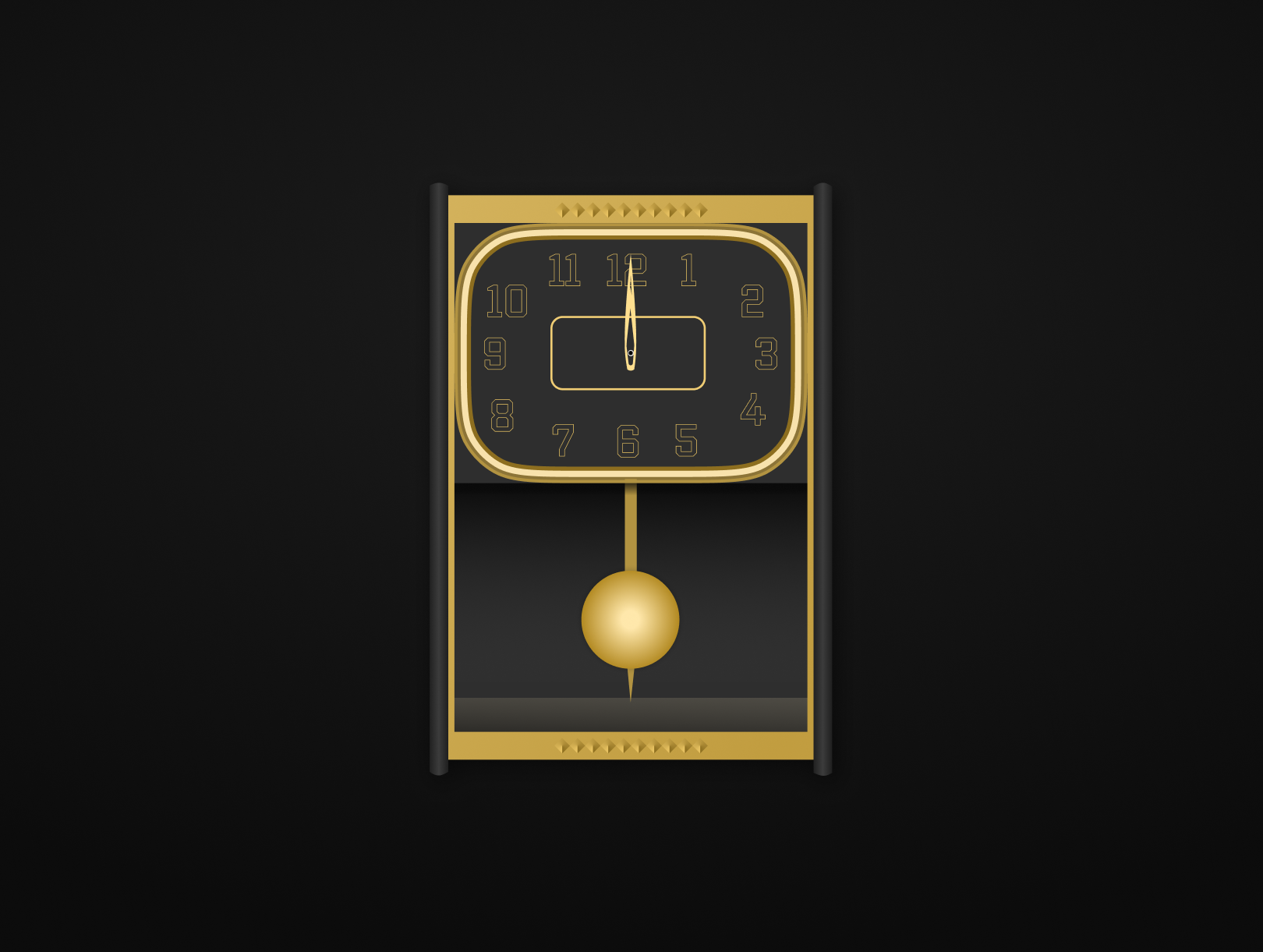 Pendulam Clock Animated Illustration animation design figma graphic design illustration ui vector