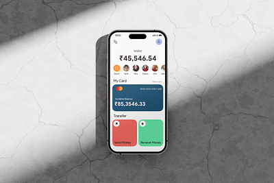 Banking App Main Screen Redesign 📱 balance banking card clean easy figma minimal money transaction transfer ui ux