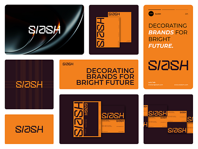 Slash - Brand Identity Design 2024 adobe brand design brand guidelines brand identity branding design graphic design illustrator logo minimal brand identity minimalist modern branding stationary design trend typography vector