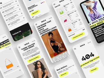 E-commerce | BAG.S adaptive design bags design e commerce figma landing page online shop online store ui ux uxui design web design website