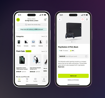 E-commerce App Concept app design e commerce figa figma online shopping ui ux