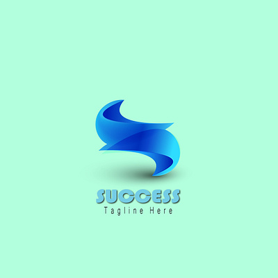 This is a logo succes. 3d animation branding graphic design logo