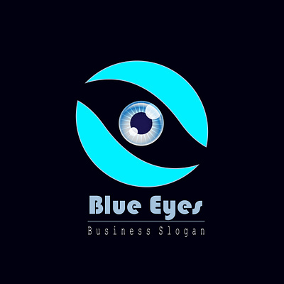 This is a logo blue eyes. animation branding graphic design logo