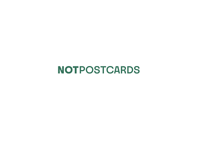Not Postcards logotype branding logo logotype