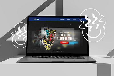 Landingpage for Tiger energy drinks branding design ecommerce energy energy drink figma graphic design landing page product ui ux website