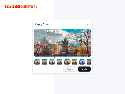 Filter Popup - DDC #5 component design editor filter modern design photo pop up ui window