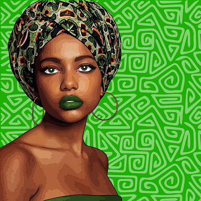 African girl african african girl art cartoon graphic design illustration vector