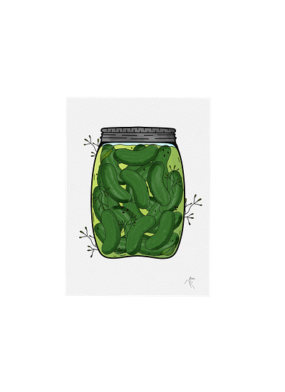 Jar O’Pickles design digital art graphic design illustration pickles