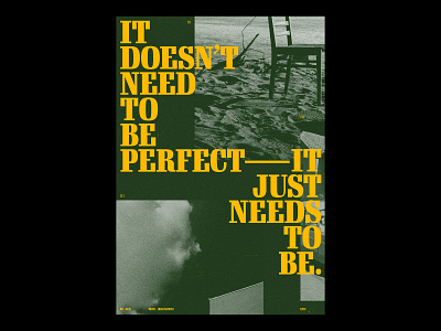 EXIST /438 clean design modern poster print simple type typography