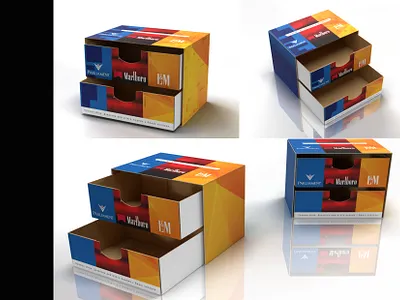 Box design 3d branding graphic design