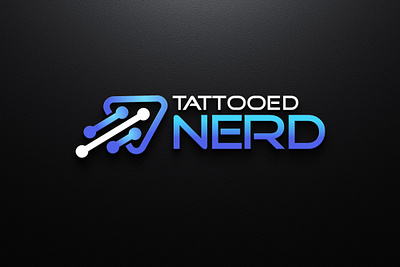 Tattooed Nerd (TECH) logo 3d branding design graphic design illustration logo typography ui vector