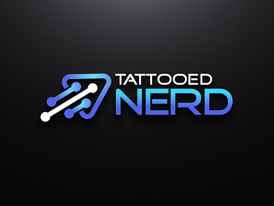 Tattooed Nerd (TECH) logo 3d branding design graphic design illustration logo typography ui vector