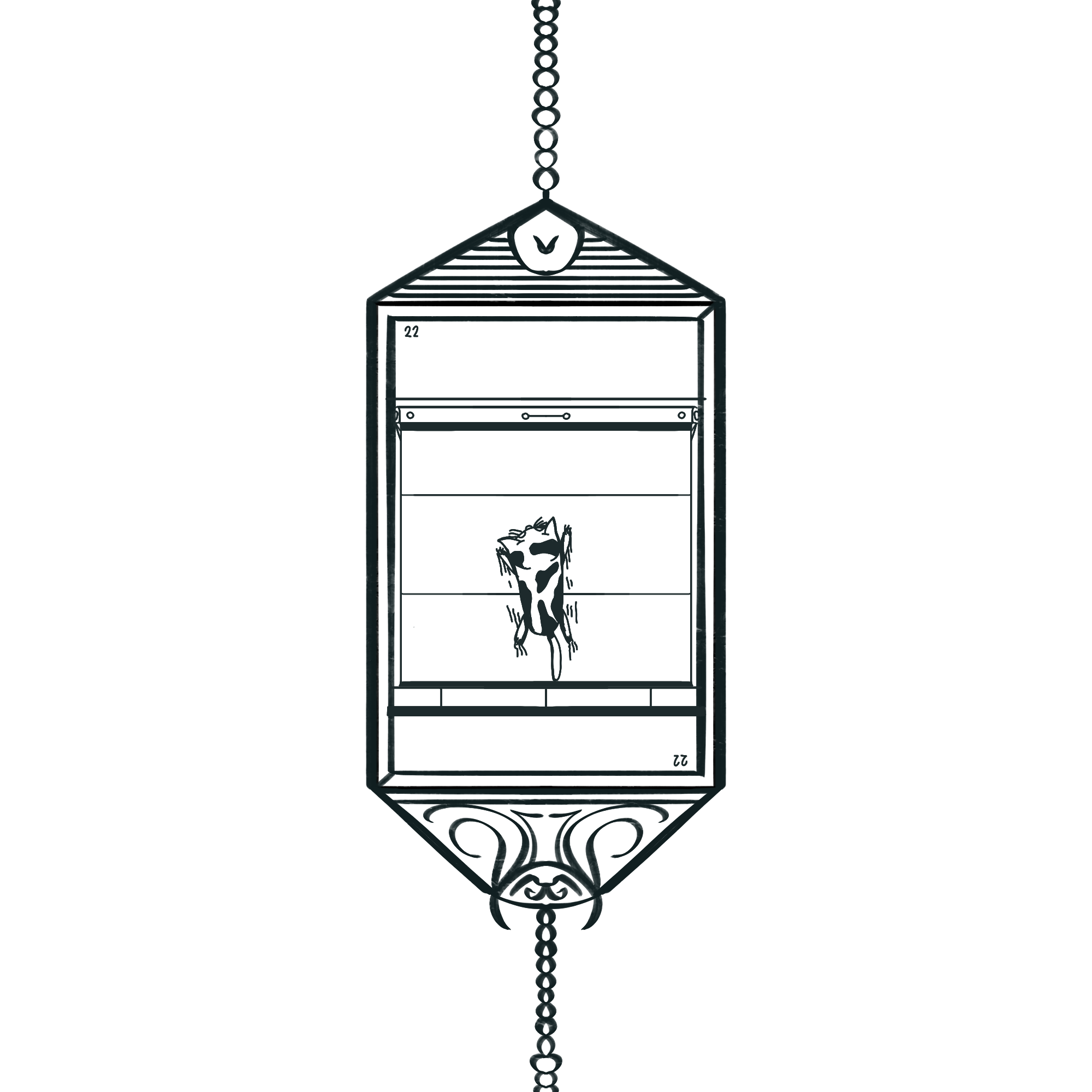 Inktober 2023 - 22 - Scratchy design illustration inktober