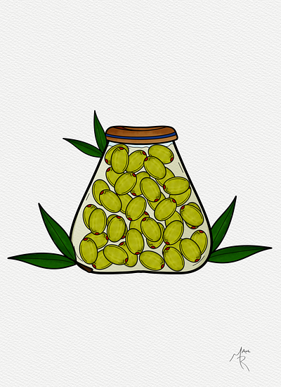 Olives Yum! design digital art food graphic design illustration olives