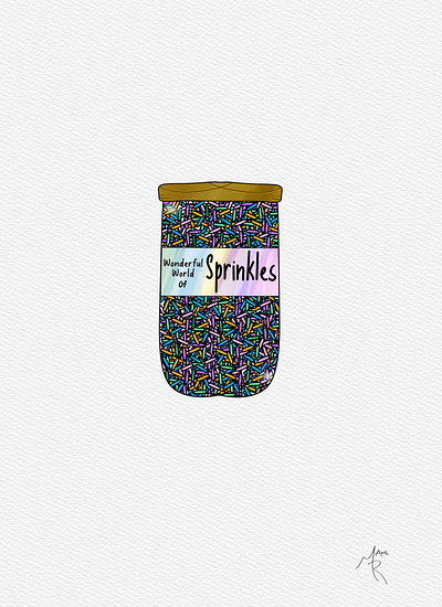 Wonderful World of Sprinkles design digital art food graphic design illustration sprinkles
