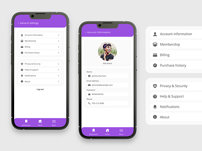 Daily UI #007 - Settings app dailyui mockup settings ui