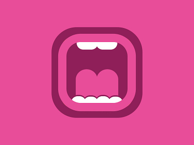 Gimemo (2013) appicon food icon illustration logo mouth tongue