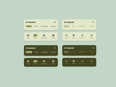 Mobile app navigation bars figma green mobile ui navigation