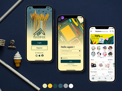 Stationary shop app design design e commerce mobile mobile app mobile design shop shopping shopping app stationary stationary shop ui ux