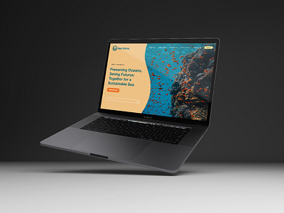 Website Redesign for Sea Save graphic design landing page ui web design