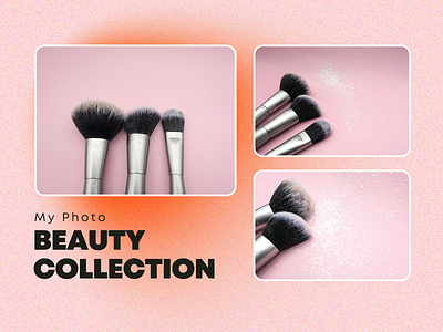Beauty Collection - A photo-realistic image of makeup brushes branding photo photographs
