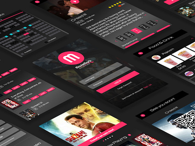 Movie Theater App app design branding design mobile app ui user experience ux
