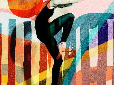Dancing in the Streets abstract graphic design modern