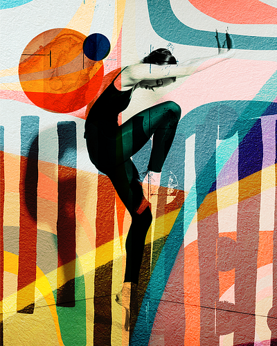 Dancing in the Streets abstract graphic design modern