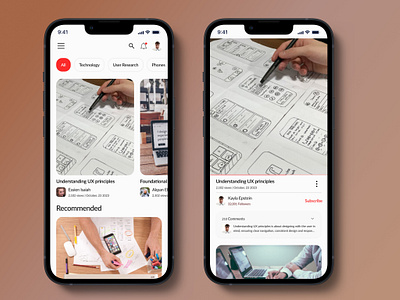 YouTube Redesign - Video Sharing Application figma hng interaction design redesign ui ui design uiux user research ux laws ux principles video sharing video streaming youtube