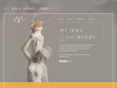 Art space website design branding design uiux design uiuxdesign веб дизан