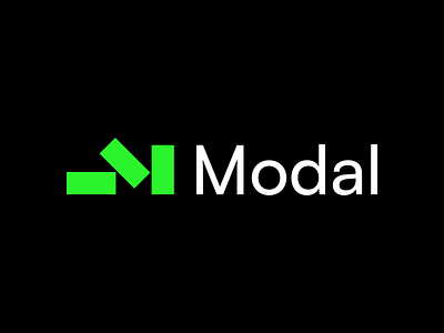 Modal Logo & Brand Identity Design abstract brand identity branding developer development geometric lettermark logo logomark m m logo mark monogram shapes software symbol type typography