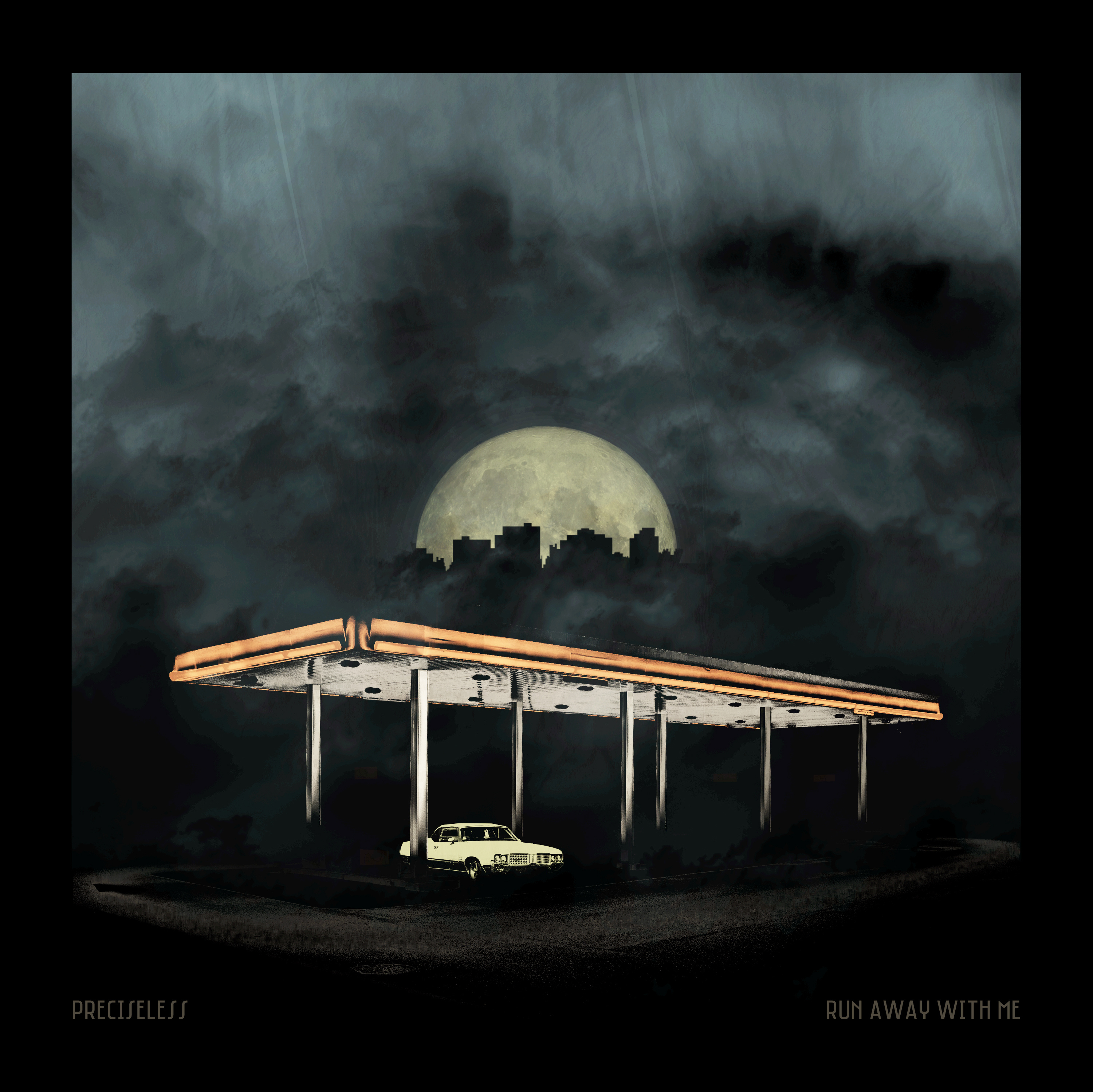 Album Cover Design / by Eldan Alomerovic album art album cover art artist car cover art cover design creative design design design inspiration designer gas station graphic design graphic designer illustration inspiration moon music art sky vintage