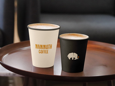 Mammoth Coffee Roasters brand identity branding branding design california coffee coffee brand coffee cup design coffee cups coffee logo coffee packaging coffee roasters coffee shop food and drink packaging illustration local coffee shop logo logomark logotype los angeles typography