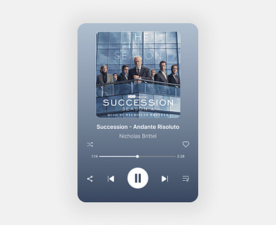 Generic Music Player app music player product ui ux