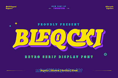 Bleqcki - Serif Display vintage