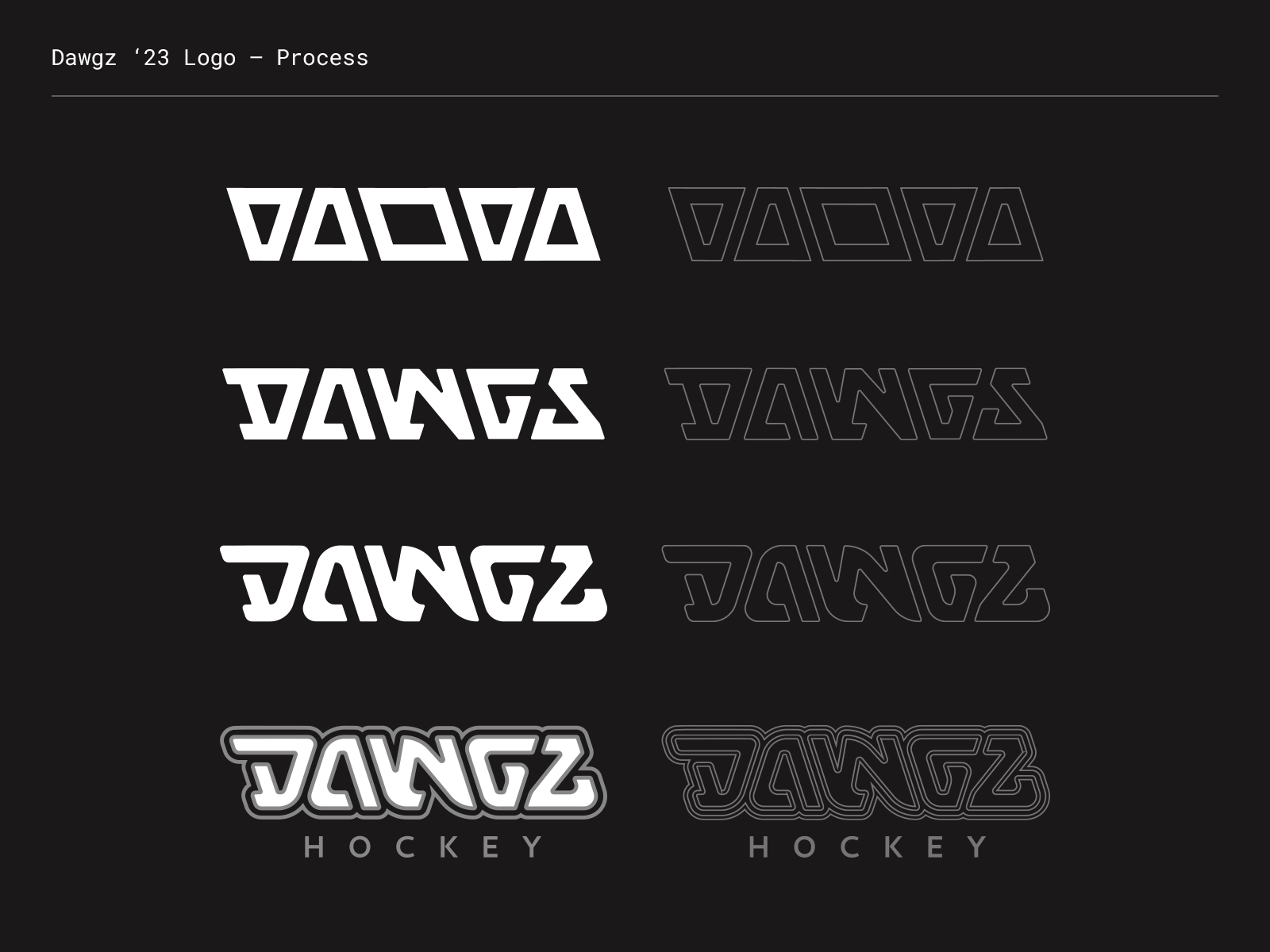 Dawgz Hockey 2023 Rebrand by Justin LaClair on Dribbble