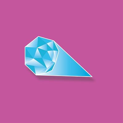 DIAMOND SKY BLUE 3d animation branding graphic design illustrator logo motion graphics puzzle vector