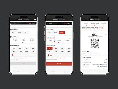 Deposit USDT asset management blockchain buy in cash flow cryptocurrency exchange exchange rate financial security fintech fund transfer investment online payment remittance sell out stablecoin tether trading usdt deposit virtual currency wallet