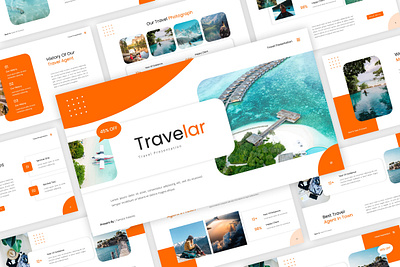 Travelar - Travel PowerPoint Template agency animation beach business design distination graphic design holiday modern nature powerpoint presentation simple tour travel trip ui vacation
