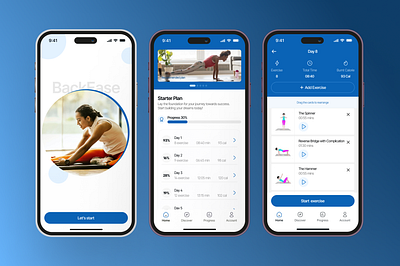 An Exercise App concept app design exercise figma health ui ux