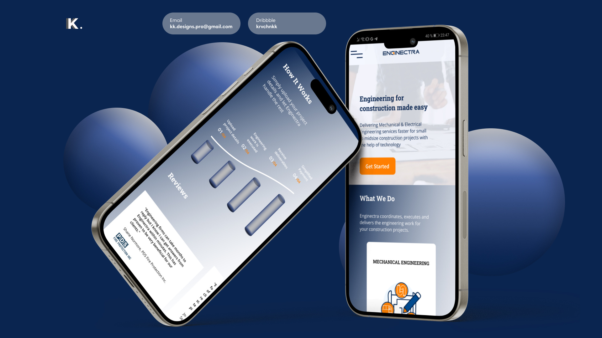 ENGINECTRA - Engineering Services website - Test task engineering website figma graphic design landingpage redesign ui ux webdesign