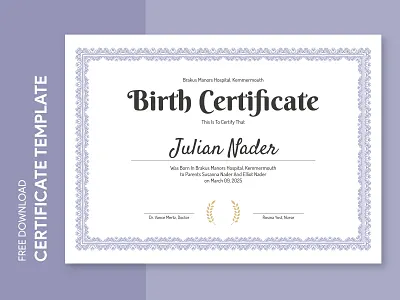 Birth Certificate Free Google Docs Template birth certificate birthcertificate birthday birthday certificate birthdaycertificate certificate certificates design docs document documentation free google docs templates free template free template google docs google google docs medical template word