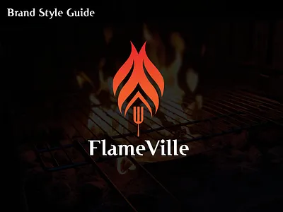 Flame Bille bakery bbq brand identity branding catering design food logo foodlover foodtruck graphic design illustration kitchen logo letsgroit logo logo design logo designer logotype pizzalover trending logo visual identity
