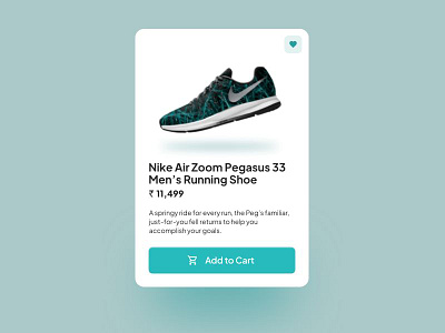 Product Card for a Shoe app blue card challenge daily dailyui dailyuidesign design logo nike product product design shoe sports ui uiux web webdesign website