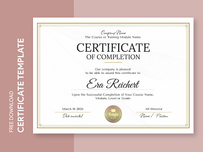 Certificate of Completion Free Google Docs Template certificate certificate of completion certificates completion certificate design diploma doc docs document free google docs templates free template free template google docs google google docs ms word print printing template word