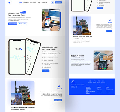 FitBeat Bank Website bank banking design finance landingpage ui user interface website