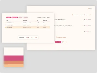 File Upload Task Flow UI colour palette design patterns design principles file upload task flow ui usability tests user flow user research