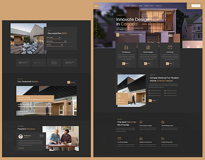 DEX - Interior Design & Architecture WordPress Theme portfolio